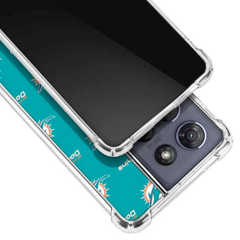 NFL Miami Dolphins Blitz Series Moto G Play 5G (2025) Clear Case